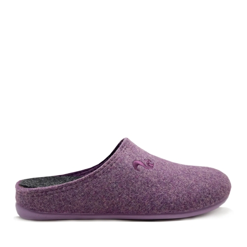 thies Hausschuh thies 1856 ® Recycled PET Slipper vegan aubergine  mehrfarbig