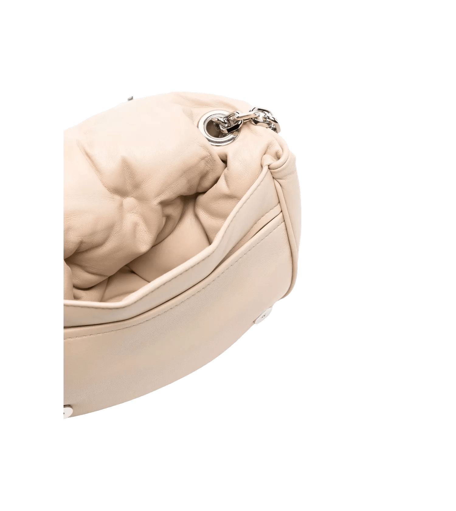 Maison Margiela Schoudertassen Kleine Glam Slam Flap Schultertasche in crème