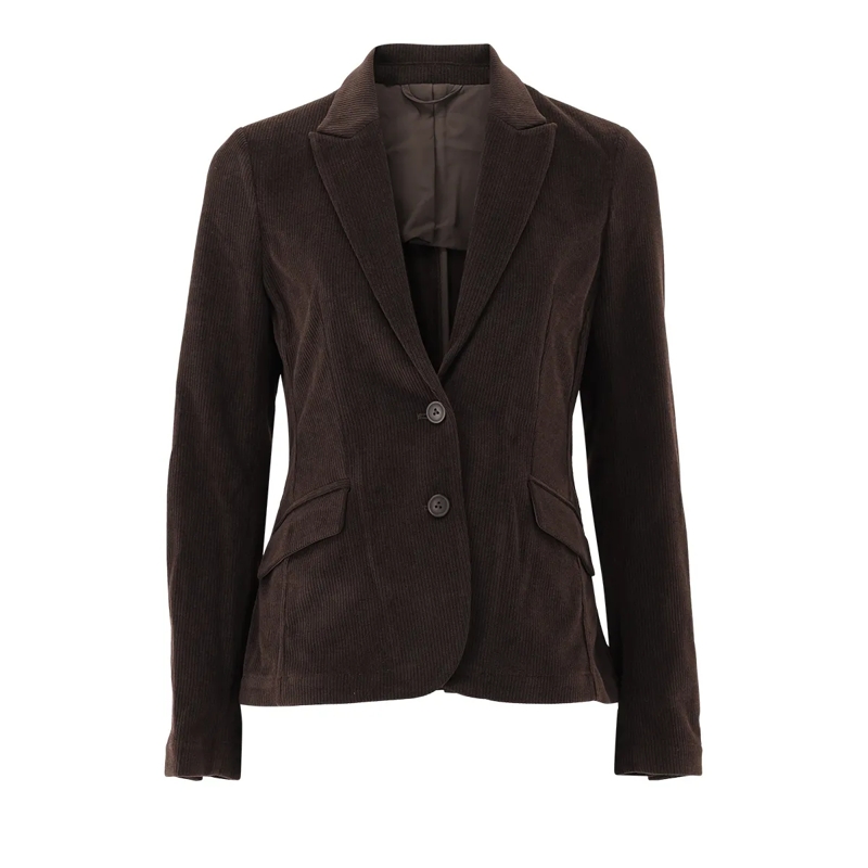 VAN LAACK Blazer Mantel Modern Fit Uni braun