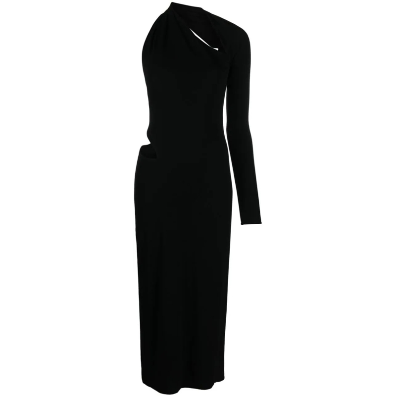 Versace Midikleid Dresses Black schwarz