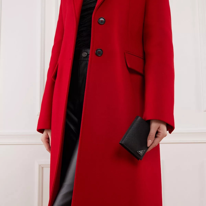 Prada Bi-Fold-Portemonnaie Geldbörse schwarz(Image 2)