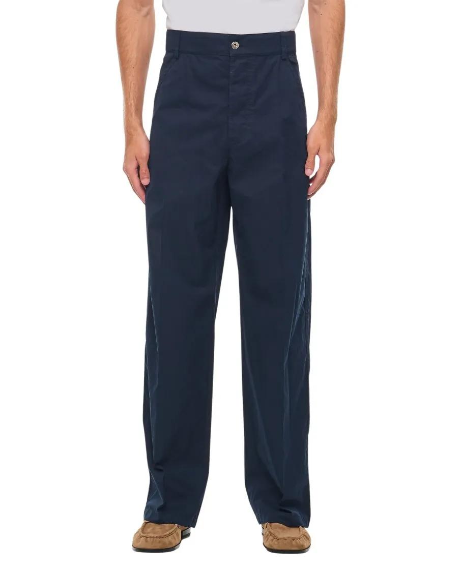 Bottega Veneta - Cargo Pants In Lightweight Cotton Twill - Größe 50 - blau