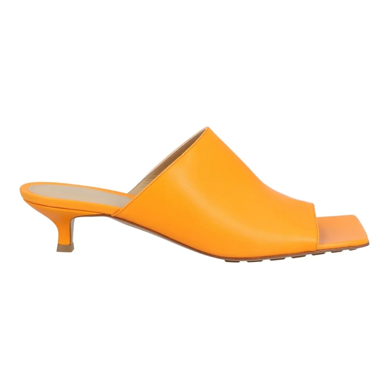 Bottega Veneta Mules Stretch Mule Orange Gold