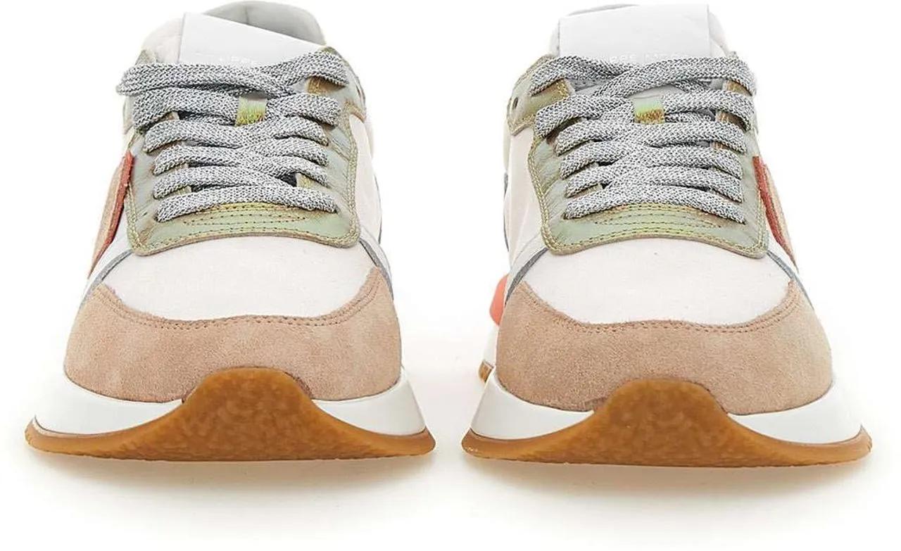 Thumbnail - Philippe Model Low-Top Sneaker - Beige Sneakers With Suede And Leather Panels - Gr. 39 (EU) - in Weiß - für Damen