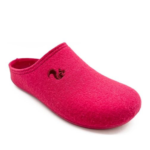 thies Pantoffel thies 1856 ® Recycled PET Slipper vegan raspberry  mehrfarbig