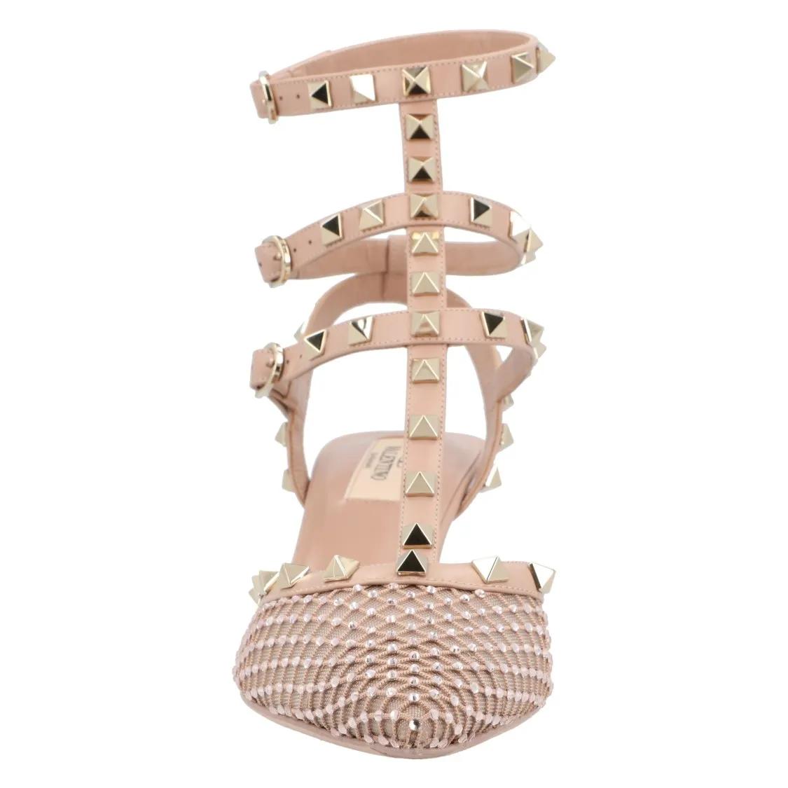 Thumbnail - Valentino Garavani Hohe Schuhe - Rockstud Hill Pumps Multicolored - Gr. 39,5 (EU) - in Beige - für Damen