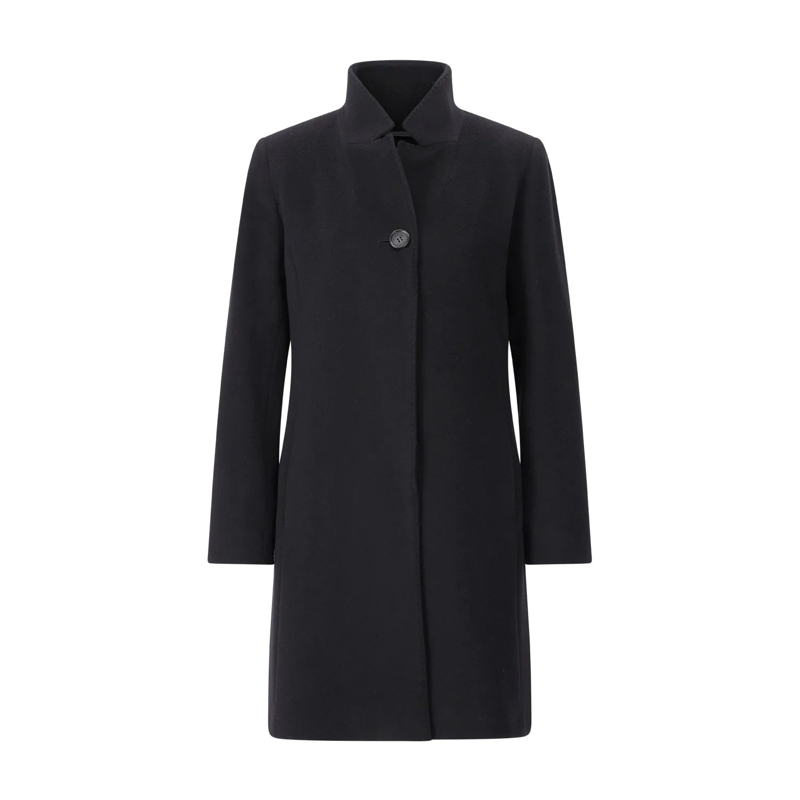 CINZIA ROCCA  Mantel aus Schurwolle Schwarz