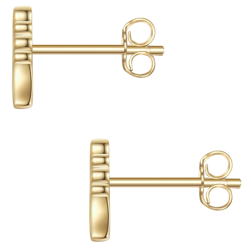 Glanzstücke München Ohrstecker Sterling Silber Ohrstecker Lab Grown Diamond Engel gold(Image 2)