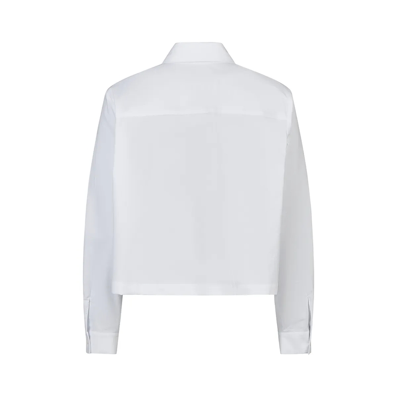 Marc Aurel Bluse Boxy Hemd mit Falteneinsatz weiss(Image 5)