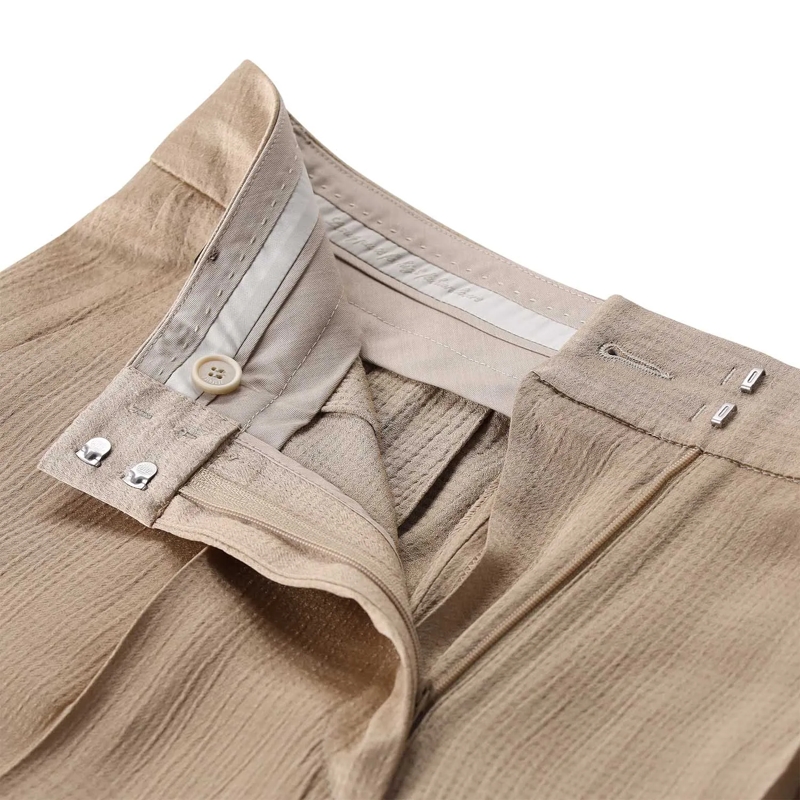 Peserico Pantalons décontractés Weite Stoffhose braun(Image 3)