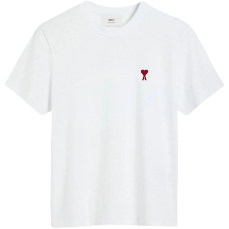 AMI Paris T-shirt T Shirts & Polo's BFUTS035 724 Weiß(Image 5)