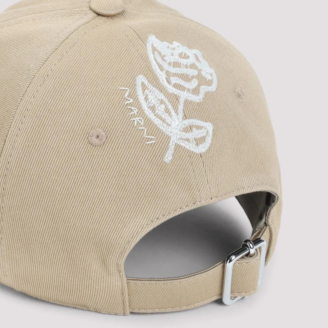 Thumbnail - Marni Caps & Mützen - Beige Cotton Hat - Gr. S - in Beige - für Damen