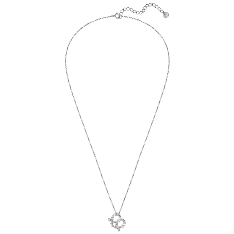 Glanzstücke München Mittellange Halskette Sterling Silber Halskette Herz-Breze silber(Image 3)