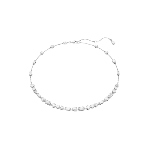 Swarovski Mittellange Halskette Mesmera necklace, Mixed cuts, Scattered design, White (Image 2)