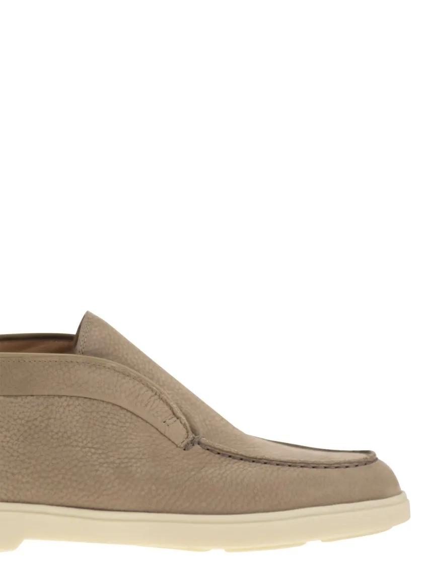 Thumbnail - Santoni Stiefel - Desert Boot In Nubuck - Gr. 39 (EU) - in Beige - für Damen