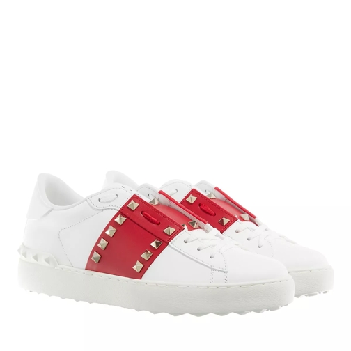 Valentino Garavani Rockstud Untitled Sneakers White/Red Low-Top Sneaker