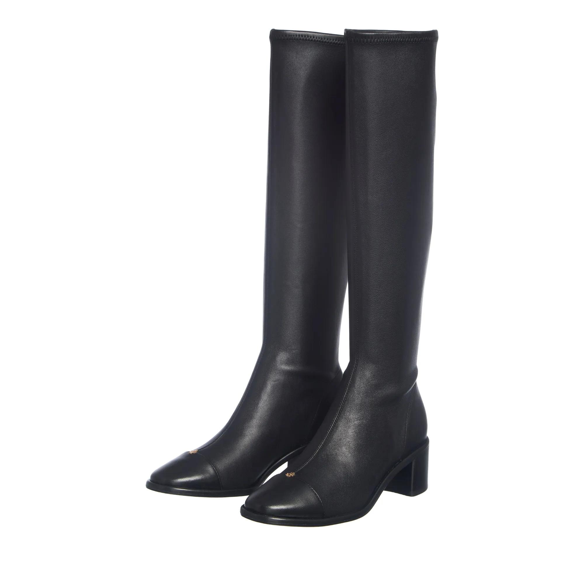 Tory Burch Boots & Stiefeletten - Cap-Toe Knee High Boot 55Mm - Gr. 35,5 (EU) - in Schwarz - für Damen