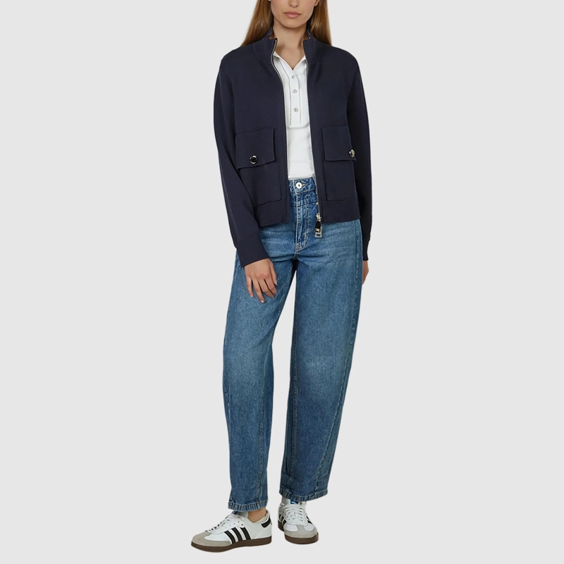 Marc Aurel Daunenjacke Strickjacke blau(Image 2)