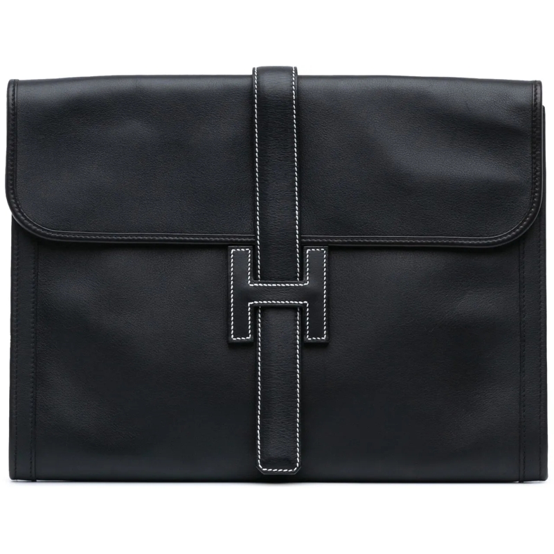 Hermès Clutch Swift Jige GM schwarz