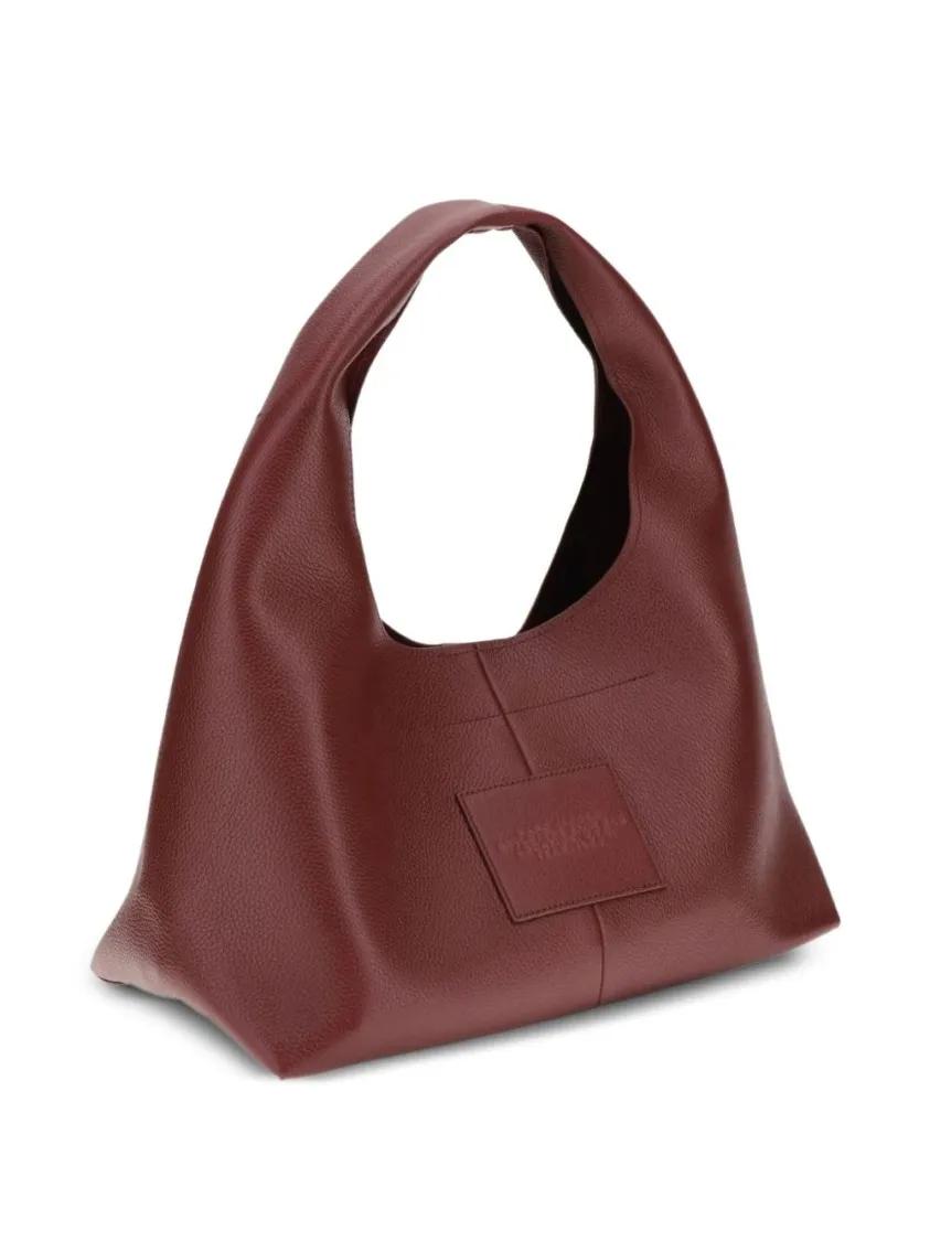 Thumbnail - Marc Jacobs Hobo Bags - Textured Leather Shoulder Bag With Rounded Top Han - Gr. unisize - in Rot - für Damen