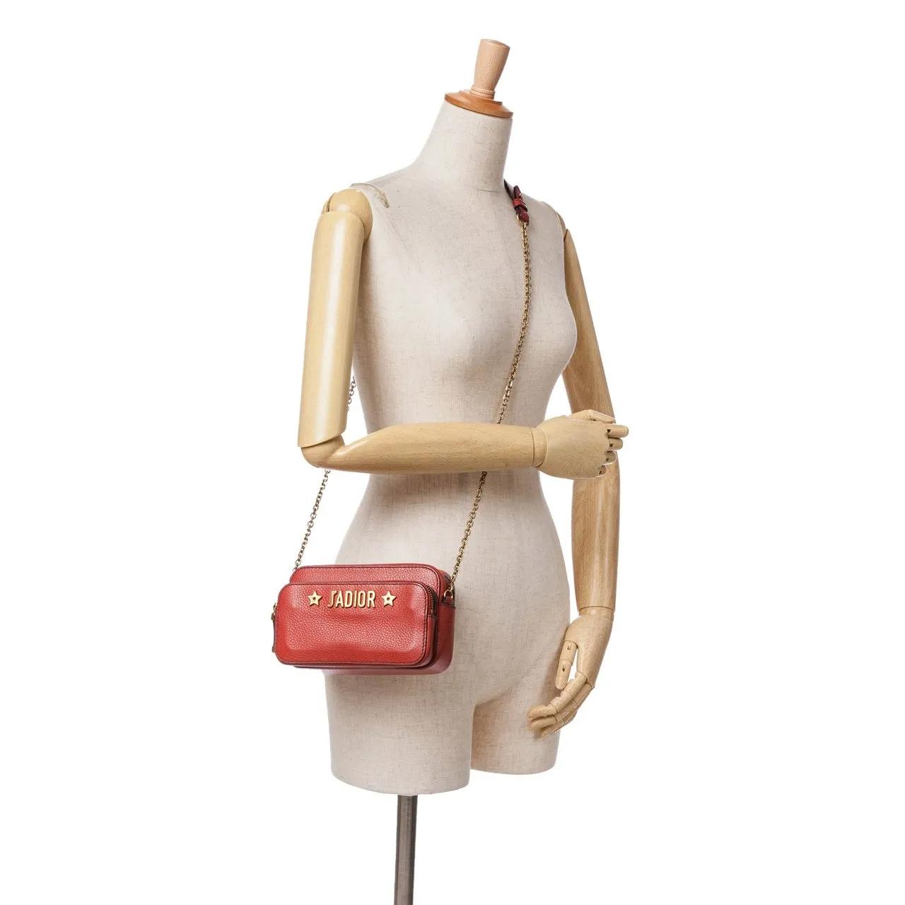 Thumbnail - Christian Dior Hobo Bags - 2017 Leather JAdior Camera Bag - Gr. unisize - in Rot - für Damen
