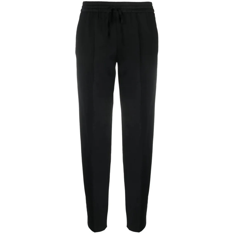 Twin-Set  Black Trousers With Relaxed Fit And Design Black