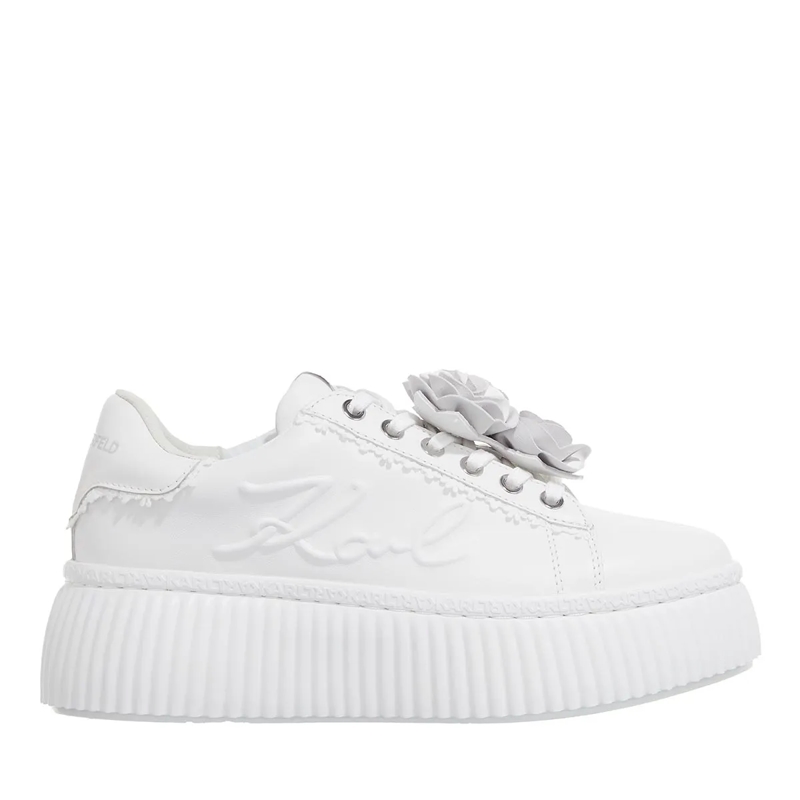 Karl Lagerfeld Low-Top-Sneaker Kreeper Lo Signia Flora Trim White Lthr Mono