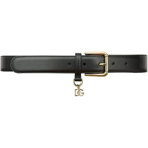 Dolce&Gabbana Gürtel Dolce & Gabbana Leather Logo Belt schwarz