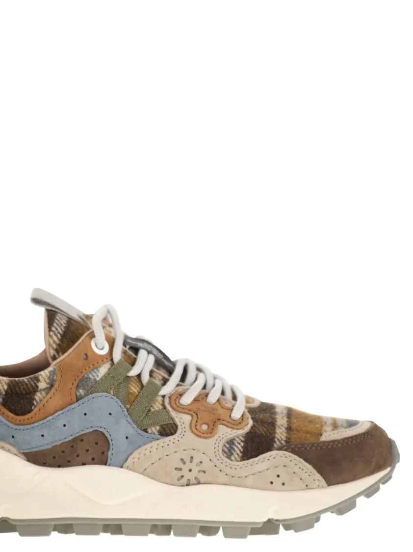 Thumbnail - Flower Mountain Low-Top Sneaker - Yamano 3 - Suede And Wool Sneakers - Gr. 36 (EU) - in Grau - für Damen