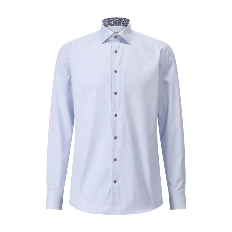 STENSTRÖMS Overhemd Regular-Fit Hemd Hellblau