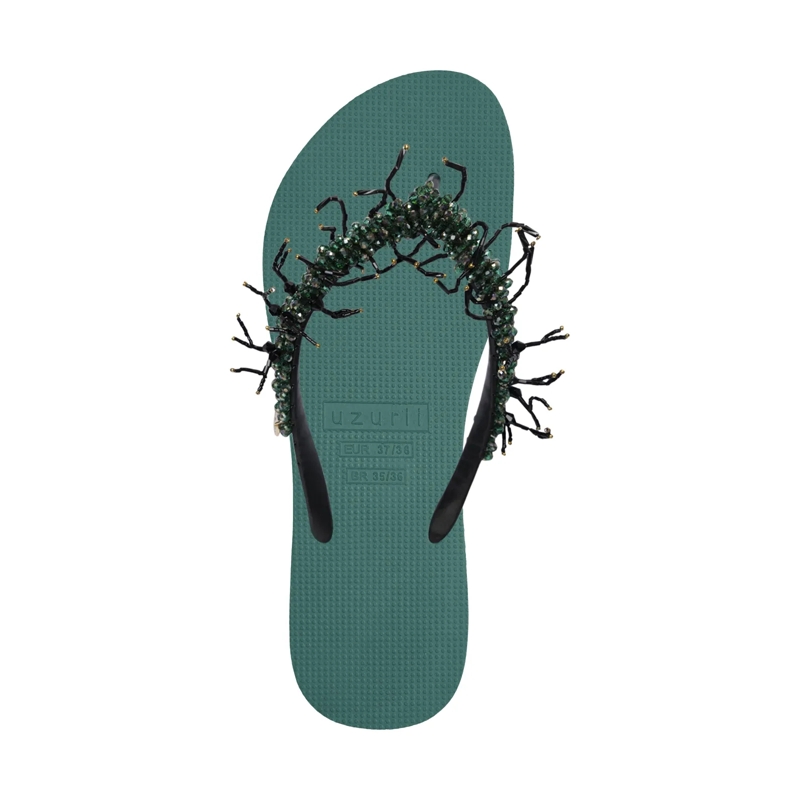 UZURII Flip Flops Zehentrenner Silver Macrame Switch natur(Image 3)