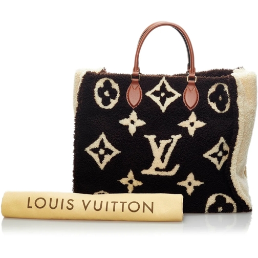 Louis Vuitton Sac à provisions 2019 Monogram Giant Shearling Teddy Onthego GM schwarz (Image 2)