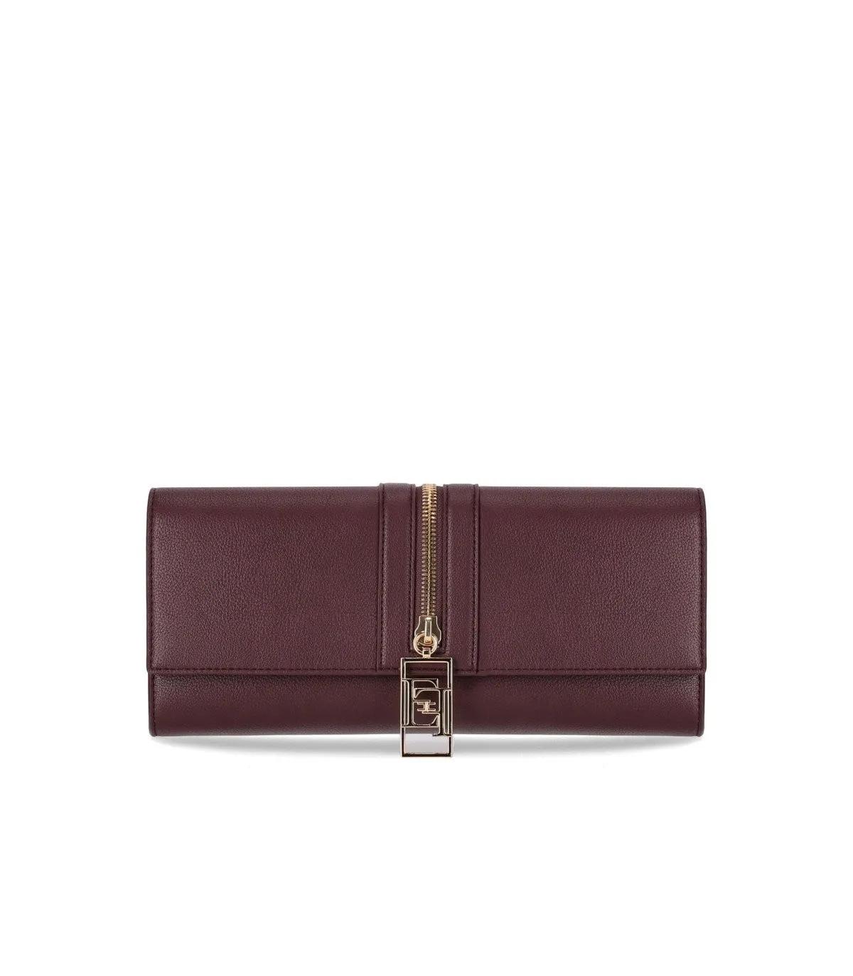 Elisabetta Franchi Tote - ELISABETTA FRANCHI  ROUGE NOIR CLUTCH MIT REISSVER - Gr. unisize - in Rot - für Damen