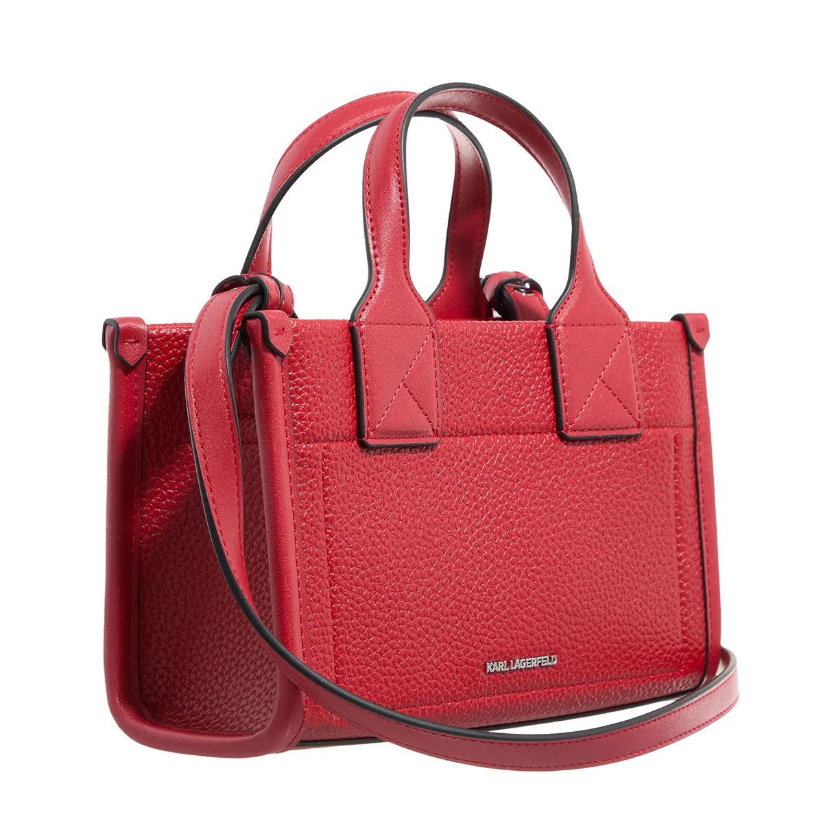 Karl Lagerfeld Shoppers & Totes K Skuare Sm Tote Grainy in rood