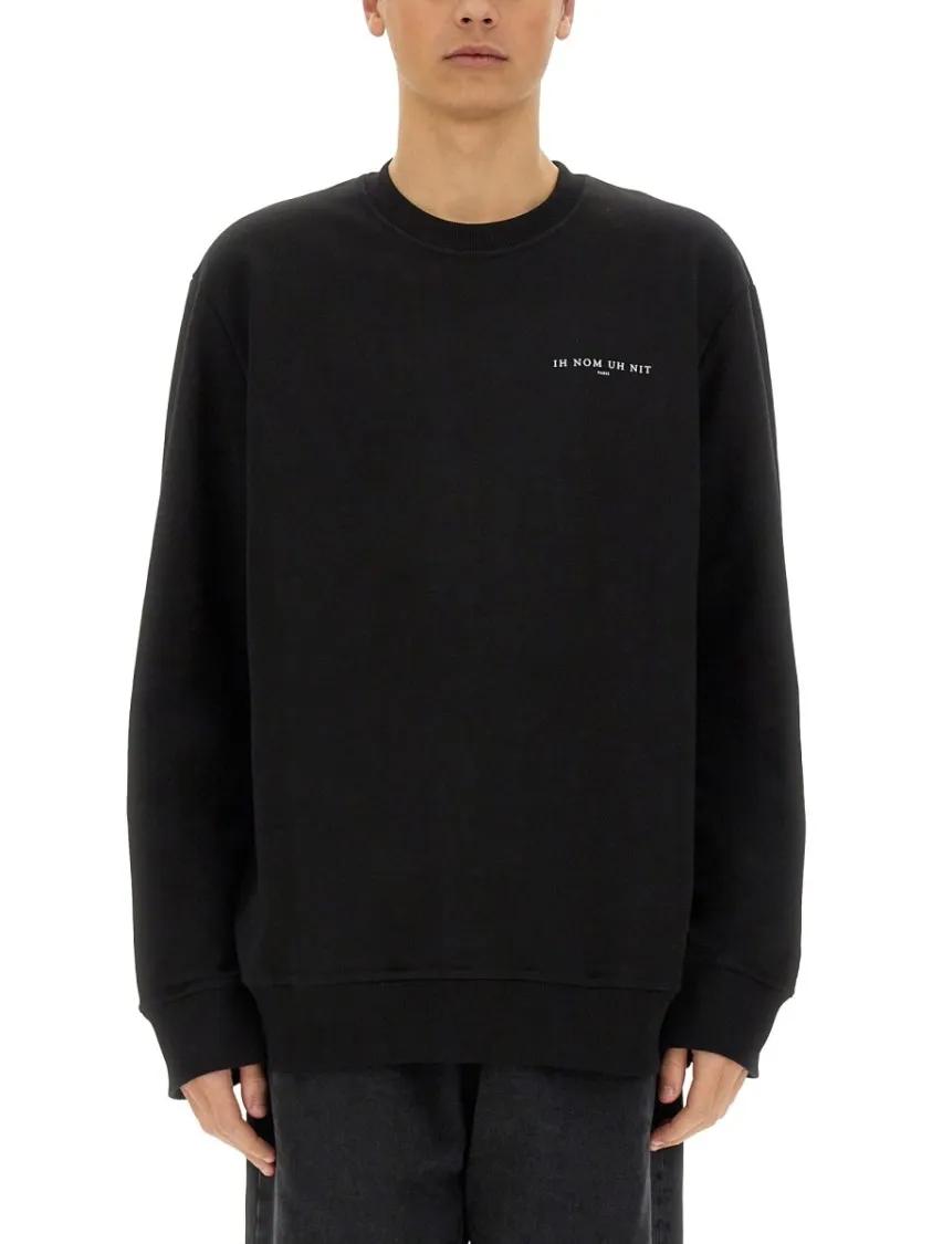 Thumbnail - Ih Nom Uh Nit - Crown Mask Print Sweatshirt - Größe XL - schwarz