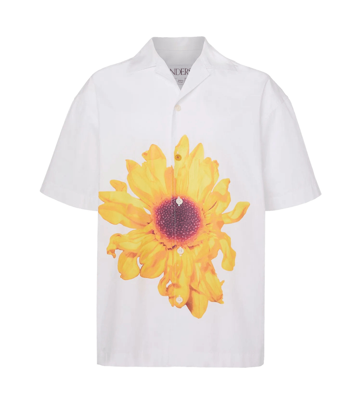 J.W.Anderson - Hemd mit Blumen-Print - Größe 48 - weiß