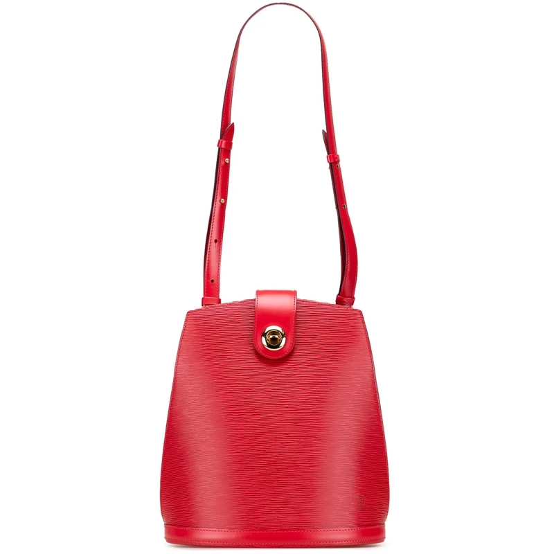 Louis Vuitton Schultertasche Epi Cluny rot