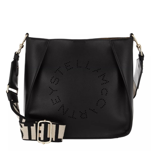 Stella McCartney Logo Shoulder Bag Black Postbodetas