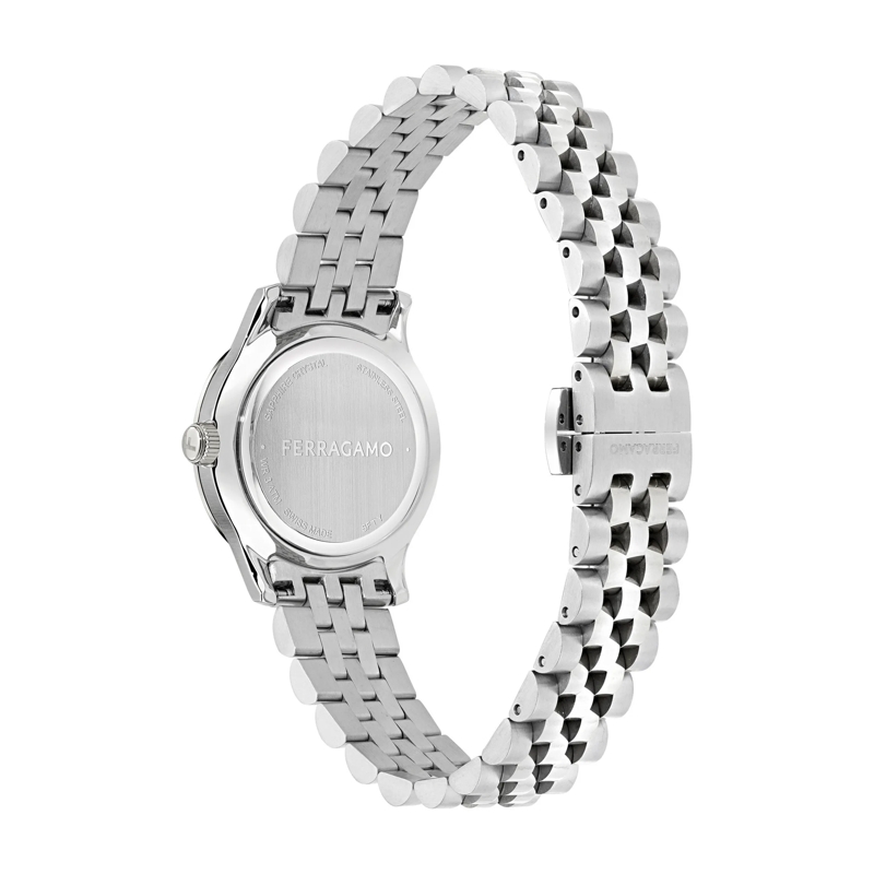 Salvatore Ferragamo Quarzuhr Quarz-Analoguhr Ferragamo Duo silber(Image 3)