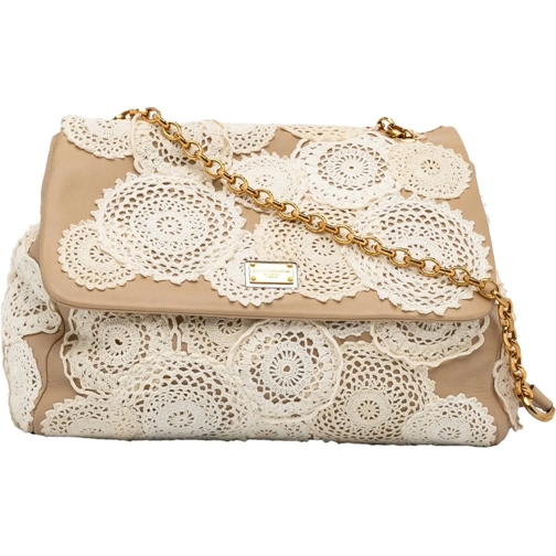 Dolce&Gabbana Schultertasche Leather Crossbody Bag braun