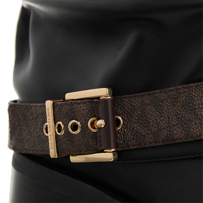 MICHAEL Michael Kors Motorlaarzen Colby Flat Bootie Brown/Blk(Image 5)