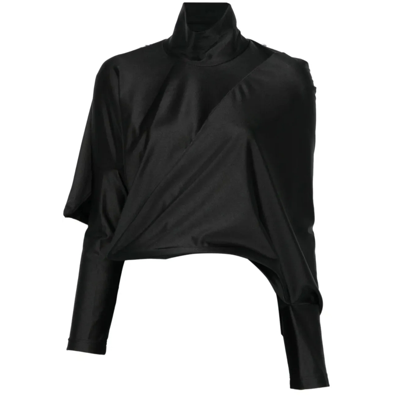 Junya Watanabe T-Shirt Longsleeve Turtleneck Black schwarz
