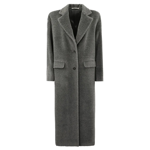 Tagliatore  Alpaca And Wool Blend Coat Grey