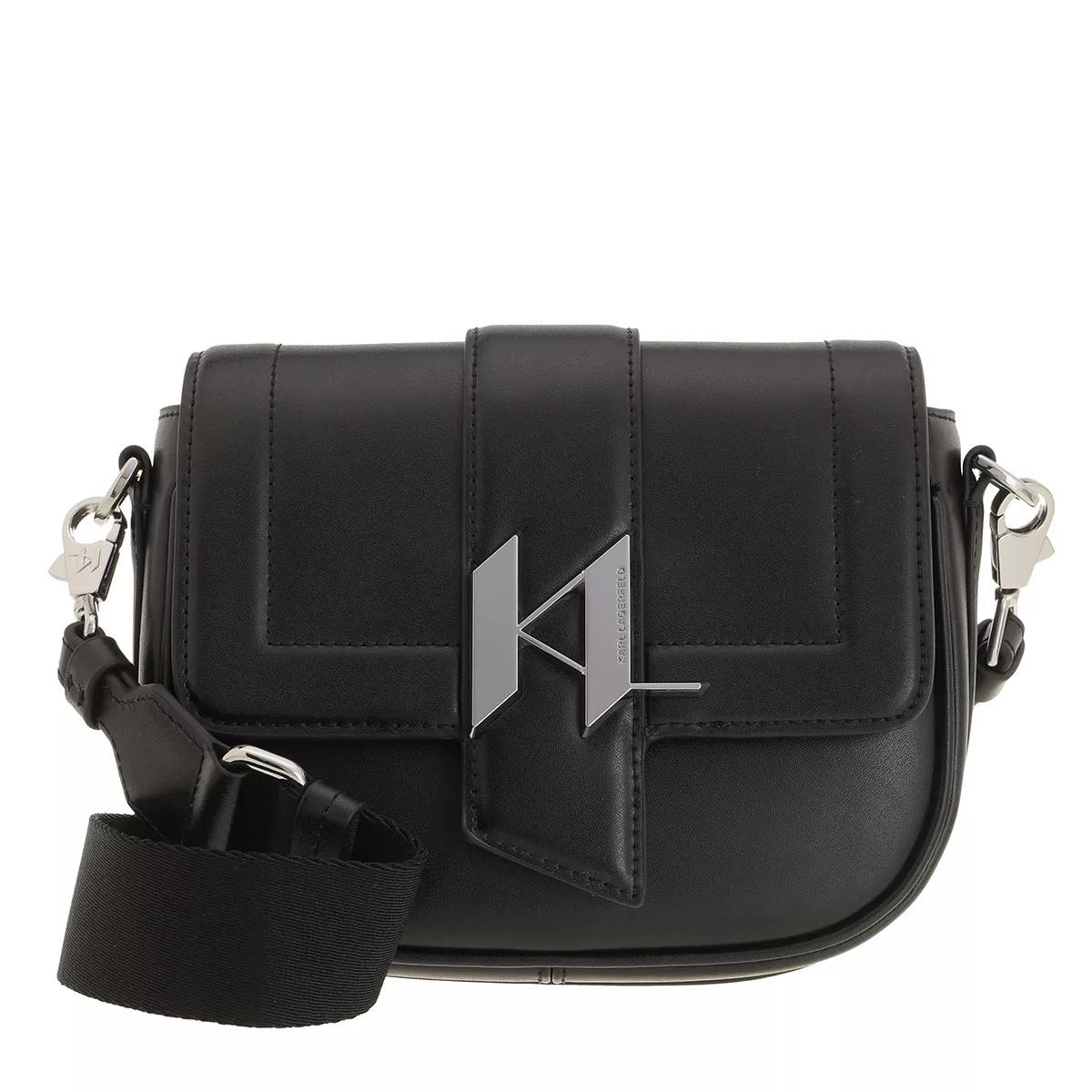 Karl Lagerfeld Saddle Bag Sm Black Zadeltas