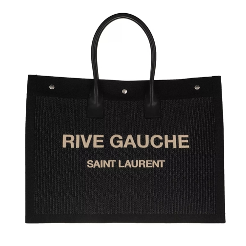 Saint Laurent Rive Gauche Tote Bag Black Korbtasche