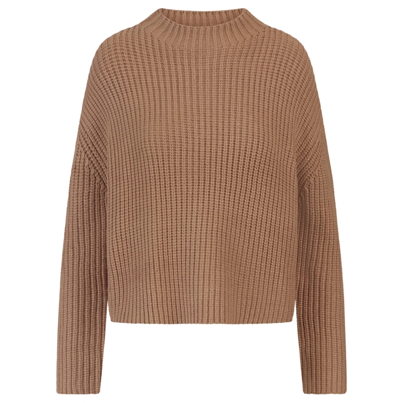 Apart Pullover Oversized Pullover braun