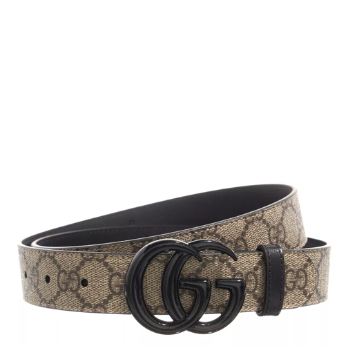 Gucci Leren Riem Belt Beige Ebony