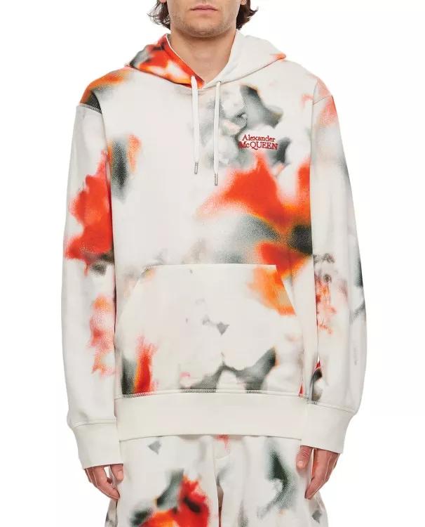 Alexander McQueen - Floral Allover Print Hoodie - Größe L -