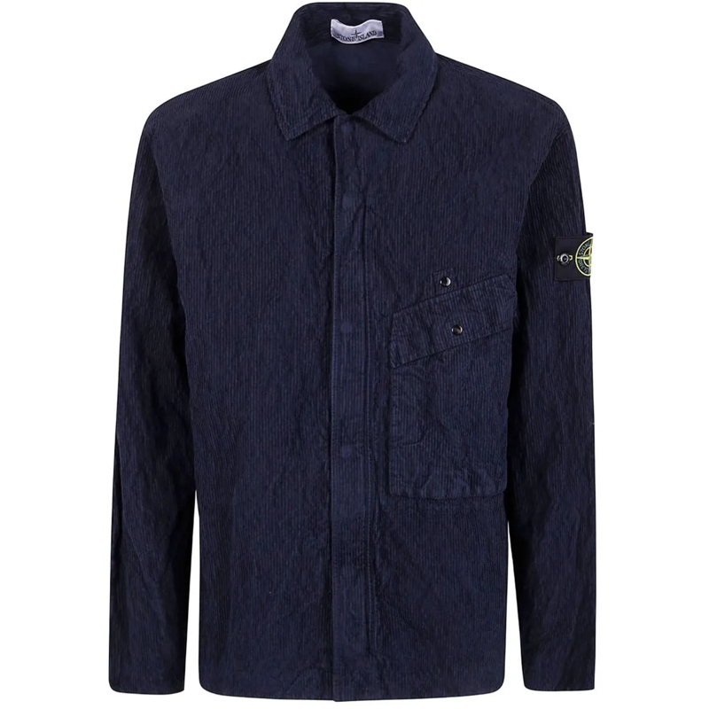 Stone Island Legeres Oberteil Shirts Blue blau