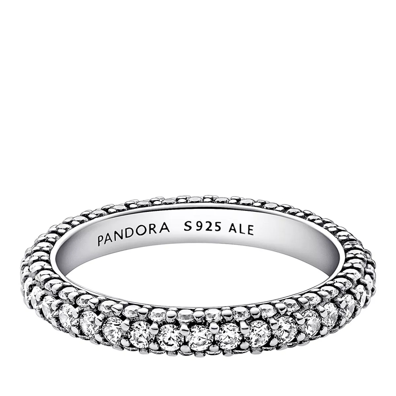 Pandora Eternityring Pandora Timeless Pavé Single-row  Clear(Image 7)